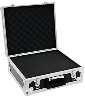 ROADINGER Universal-Koffer-Case FOAM GR-3 schwarz | Flightcase mit flexibler Schaumeinlage und 380 x 325 x 110 mm (Innenmaße)