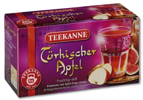 Teekanne Türkischer Apfel 55g 20 Beutel