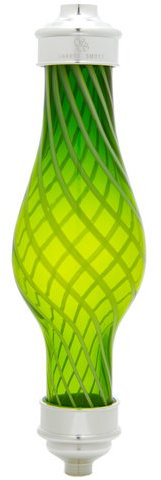 Sahara Smoke Glass Glas stem tiel Rauchsäule passend für alle Sahara Smoke Shisha Wasserpfeifen Modelle Medium und Large Farbe Grün/weiß