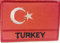 Bügel Aufnäher Flaggen Fahnen Bügelbilder Patch Bügel Applikation Bügel Aufnäher Patches zum aufbügeln Flagge Türkei 7,5 x 5,2 cm 
