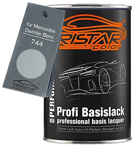 TRISTARcolor Autolack Dose spritzfertig für Mercedes/Daimler Benz 744 Brillantsilber Metallic Basislack 1,0 Liter 1000ml