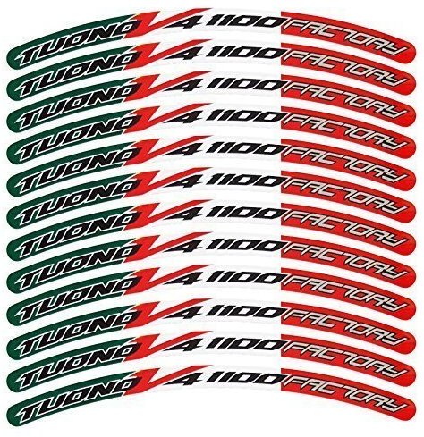 Aprilia Tuono Factory V4 1100 Unifarben Italian Felge Grafik Aufkleber
