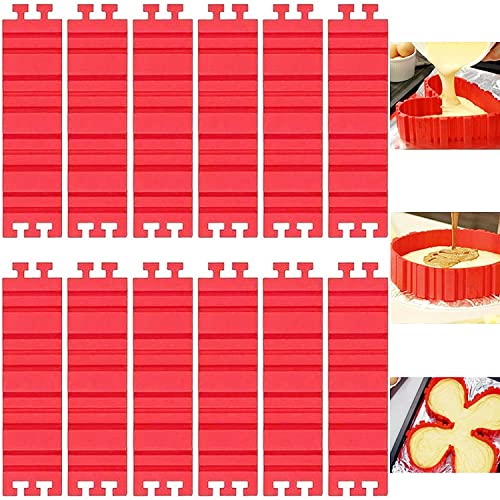 Aestm 8 Stück Tortenring Verstellbar, kuchenform Silikon, silikon Form, DIY eine Vielzahl von Formen für Torten Fondant Muffin