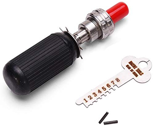 Loboo Idea Ensemble d'outils de crochetage de serrure civile tubulaire en acier inoxydable à 7 broches – Outils d'ouverture de serrure