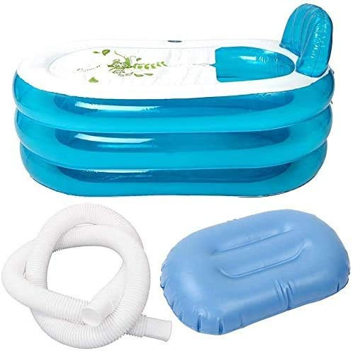 MU Planschbecken Schwimmen Aufblasbare Pools Garten Spielzeug Bewegliche Aufblasbare Badewanne Pvc Verdickte Babybadewanne Faltbare Outdoor-Camping-Reisen