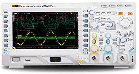 RIGOL MSO2102A Digital Oscilloscope, 100MHz, 2CH, 56Mpts, 2G Sa/s, I2C, SPI, RS232, CAN decoding, Logic Analysis Probe as Standard