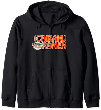 Naruto Shippuden Ichiraku Bol Ramen avec Logo Anime Sweat à Capuche