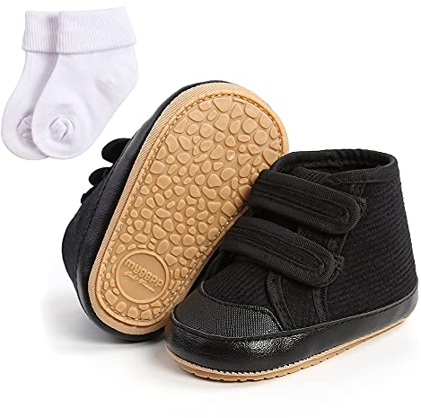 Sehfupoye Baby Jungen Mädchen Winter warmen Schnee Booties Sneakers Baby erste Wanderschuhe rutschfeste weiche Kleinkinderschuhe Booties 0-6m mit Socken