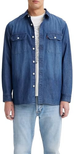 Levi's Jackson Worker Camisa, Sterling Dark Wash, XXL Hombre