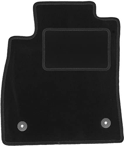 Wielganizator Automatte – Passend für Ford Fiesta MK8 Schrägheck 2017- – Velours – Autozubehör - Praktische Fußmatte Auto – 1-teilig - schwarz