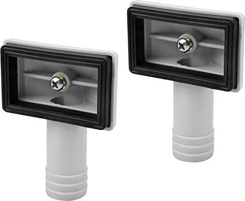 Hinata 2PCS Overflow Head Sink, Overflow Interface Sink Overflow Ring Overflow Pipes Wash Basin- Rectange Interface