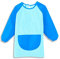 1 Stück Malschürze Kinder, Wasserdicht Kinder Malkittel Malerkittel für Kinder, einstellbar Bastelschürze für Kinder,Lange Ärmel Malkittel Kinder für 5-11 Jahre Junge und Mädchen,für Schule Kunst,Blau