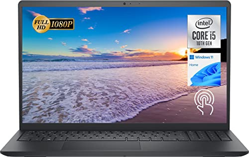 Dell Newest Inspiron 15 3511 Laptop, visualización táctil FHD de 15.6, Intel Core i5-1035G1, 12 GB de RAM, SSD PCIe de 512 GB, lector de tarjetas SD, cámara web, HDMI, WiFi, Windows 11 Home, negro