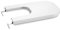 Roca A80647200B The Gap quadratischer Bidet-Deckel mit gedämpftem Tropfen, Weiß