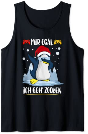 Egal Ich Geh Zocken Gaming Lustige Weihnachts Tank Top