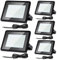 Joparri Projecteur LED Exterieur 50W 6000K Blanc Froid 4250LM, 5 Pack Spot LED Extérieur IP66 Imperméable, Eclairage Exterieur, Lampe Exterieur pour Terrasse Garage Jardin