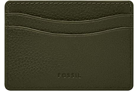 FOSSIL Anderson Card Case Green Multi