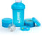 VECH Protein Shaker Bottle -16oz Shaker Cup - 500ml Shaker Bottle for Protein Shakes with Mixing Ball - Leak Proof GYM Shaker Bottles for Workout with Supplement Storage & Pill Tray -Bpa Free （Blue）