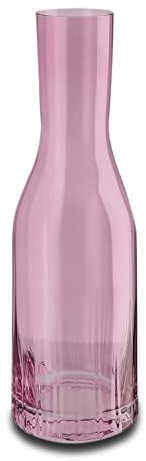 Peill+Putzler Germany Karaffe rosa, 1,2L Volumen, aus hochwertigem Kristallglas, sehr pflegeleicht da Spühlmaschinengeeignet, Glanzstücke für jede Gelegenheit