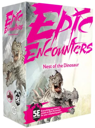 STEAMFORGED GAMES | Epic Encounters: Nest of the Dinosaur | Begegnungsset mit Dinosaurier Nest und Abenteuerinhalt | 2+ Spieler | 120-360 Minuten