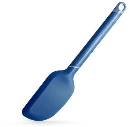coox Teigspatel 30 cm in Blau – Flexibler Silikon-Teigschaber für Perfekte Backergebnisse