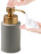 Foam Soap Dispenser with Refined and Vintage Emboss, Ceramic Hand Soap Dispenser for Bathroom (Grey)