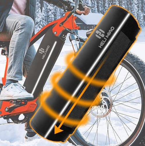 Housse de protection standard pour batterie de vélo électrique avec réflecteurs, ajustement universel, protège contre le froid et la saleté, accessoire de protection thermique pour vélo électrique, en