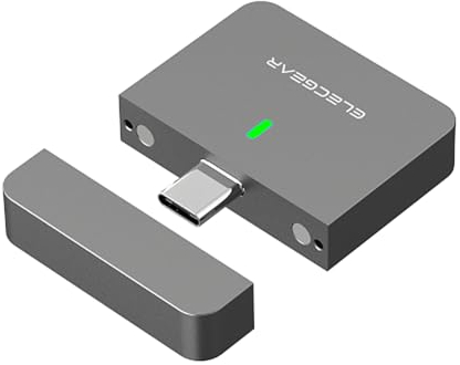 ElecGear Externes Mini SSD Gehäuse für 2230 NVMe M.2 SSD, USB Typ-C 3.2 Festplattengehäuse aus Aluminium für 30mm PCIe SSD, USB Adapter Flash-Laufwerk Speicherleser