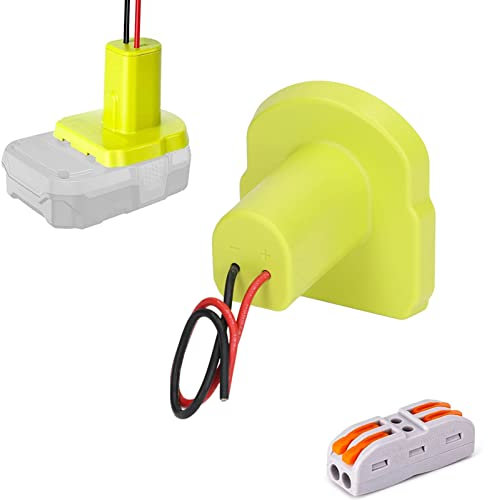 Power Wheels Adaptateur De Batterie, Adaptateur D'alimentation De Batterie Connexion Robuste Installation Facile Adaptateur D'alimentation Anti-érosion Pour Ryobi 18V P107