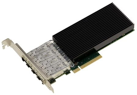 KALEA-INFORMATIQUE X722-DA4 Tarjeta controladora PCIe de 4 Puertos SFP+ 10G Fibre LAN con chipset Intel Confidential - Adaptador de Red Ethernet 10GbE X722