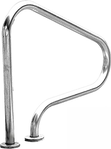 SUuim Main Courante de Piscine en Acier Inoxydable 304, Hauteur 80 cm, Montage Facile, avec Ensemble Complet d'accessoires pour entrée de Piscine creusée (épaisseur 1 mm)