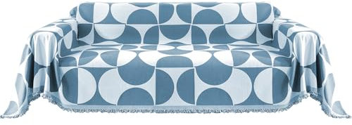 Ystyle Couvre Canapé, 180x230 CM, Jeté De Canapé Grande Taille, Housse De Canapé 1/2/3/4 Places, Jete De Canape, Universelle Protege Canape, Recouvre Canape Couverture Canape, Bleu