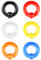 ZS 6 Stück Captive Bead Rings Spring Action BCR Kugelringe, 0G 2G 4G 6G 8G 12G PA Ring, Acryl Nasen Septum Ringe Pierced Körperschmuck für Männer Frauen (0g(8mm))
