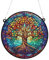 Image Industry Attrape-soleil effet vitrail Arbre de vie – Cadeau de jardin – Cadeau d'extérieur – Cadeau commémoratif (13 cm)
