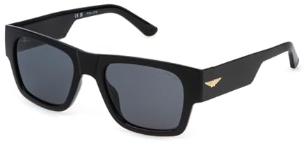 Police Herren Ocean Maxi 1 Sonnenbrille, Total Shiny Black, 54/20/145
