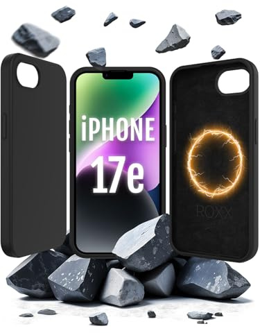 Roxx Hard Case Silikon Hülle | Für iPhone 17e & 16e | Wie das Original nur Besser | Testsieger | Kompatibel mit MagSafe Zubehör