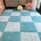 Square Interlocking Carpet Tiles | Foam Plush Square Interlocking Carpet Tiles | Soft and Thick Velvet Square Protective Floor Mat for Kids Room, Playroom, Nursery, Bedroom