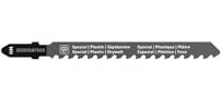 Fein Stichsägeblatt für Metall HM 75T 4.3 SPDW SC – 1 Stück, Sägeblätter für Stichsäge F-IRON Jig 26 AS, Stichsägeblätter für abrassive Materialien mit HM Bestückung 63503187010