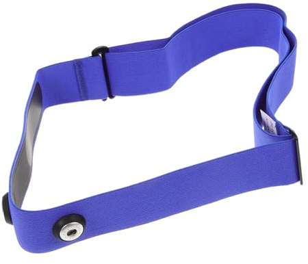 Abaodam Blue Chest Strap for Monitor Fixing Multifunctional Elastic Sports Band Compatible with Heart Rate Sensors Durable Wear Material for Running Cycling and Night Activities