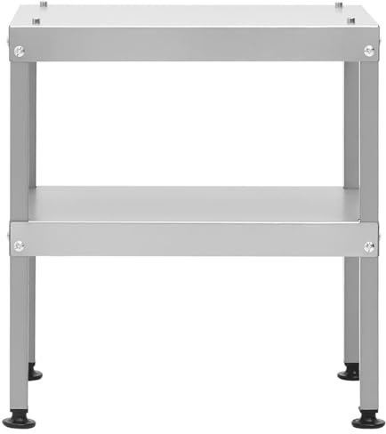Gecheer Oven Smoker Table - Adjustable Height, Durable Steel, Versatile Outdoor Use - BBQ Prep, Serving, Pizza Oven Stand Model364747