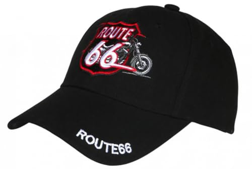 Nyls Création Cap 66, Schwarz, Biker-Stil, amerikanisches Motorrad, Vintage, Schwarz , One size