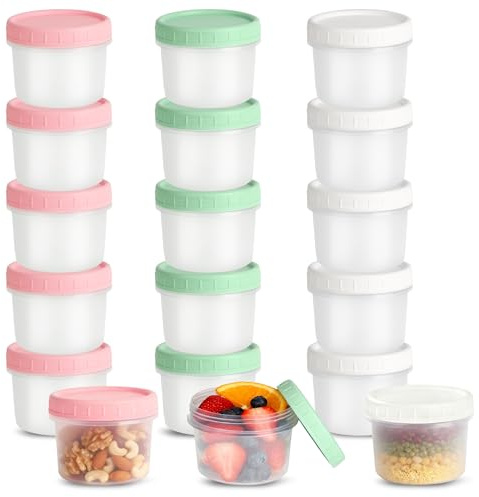 LIAILA 18 Tupper Bebe Comida de 200 ml, Recipientes Herméticos sin BPA