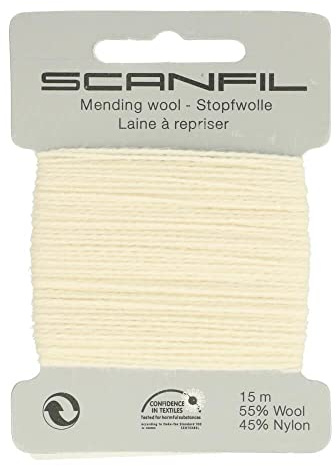 Scanfil Darning Thread White 15m Metre 40020-001