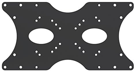 PureMounts ADAPT-B Plaque Adaptateur VESA universel pour l'Élargissement des Distances VESA, agrandit de VESA 50x50 jusqu'à 400x200, max. 30kg, noir