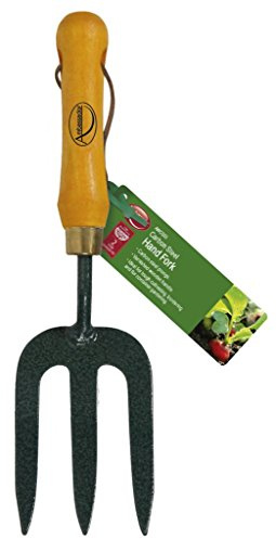 Ambassador Wood Handle Carbon Steel Hand Fork Carbon Steel Prongs New