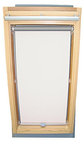 Easy-Shadow Dachfenster Abdunkelungsrollo Basis Rollo Thermo für Typ Roto WDF R4 / R7 / R45 / R48 / R75 / R78 / R4_K/H R7_K/H Größe 6/11 - in der Farbe weiß