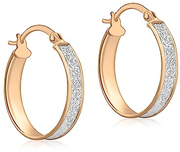 Carissima Gold Orecchini a Cerchio da Donna, in Oro Rosa 9K (375)