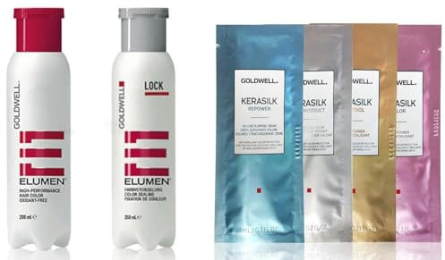 Oro Well elumen Color del pelo [a partir de @ 9] 200 ml + 250 ml Lock sellado + 1 x Kera – Silk Sachet/muestras