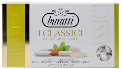 Buratti Confetti alla Mandorla Intera Bianca - 1000 g