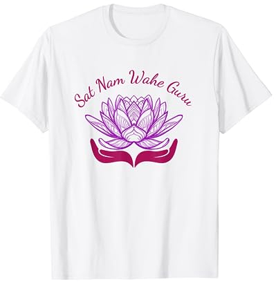 Kundalini Yoga Lotus T-Shirt SAT Nam Wahe Guru T-Shirt